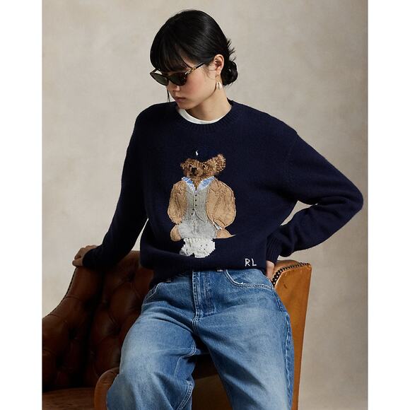 NWT Polo Ralph Lauren Polo Bear Wool-Cashmere-Blend Sweater size XXL - Picture 2 of 9